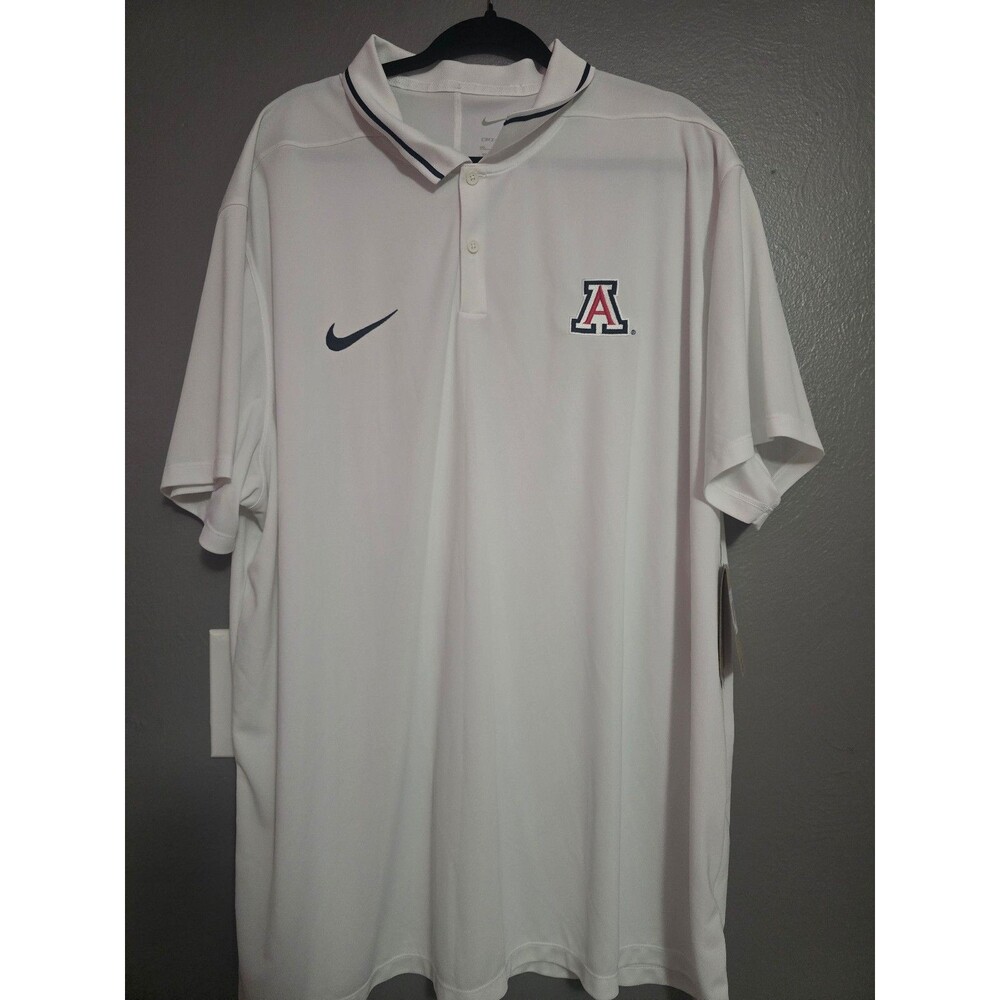 Nike Arizona Wildcats Polo Shirt Mens 3XL White Football Team/Player Issued